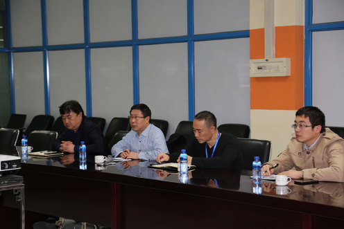 万名干手下下层烟台市国企一队到尊龙体育软件公司调研座谈